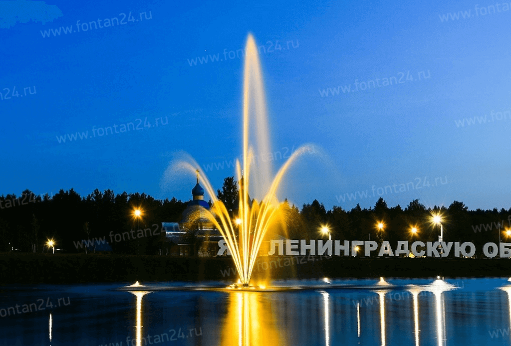 Плавающий фонтан "Корона III", h=8 м