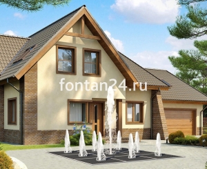 Пешеходный фонтанный комплект "Суперкуб" 3x3 м