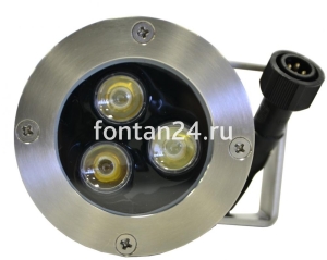 Подводный прожектор (LED) с контроллером, 3 диода, 45°, 12V.АC-RGB Подводный прожектор (LED) с контроллером, 3 диода, 45°, 12V.АC-RGB