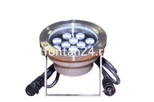 Подводный светодиодный (LED) прожектор 12 диодов, 45°, 24V.DC- холодный белый свет Подводный светодиодный (LED) прожектор 12 диодов, 45°, 24V.DC- холодный белый свет