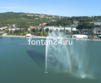 Плавающий фонтан "Женева", h=50 м